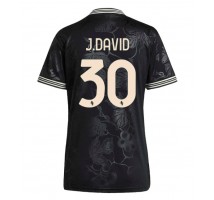 Juventus Jonathan David #30 Koszulka Trzecia damskie 2025-26 Krótki Rękaw
